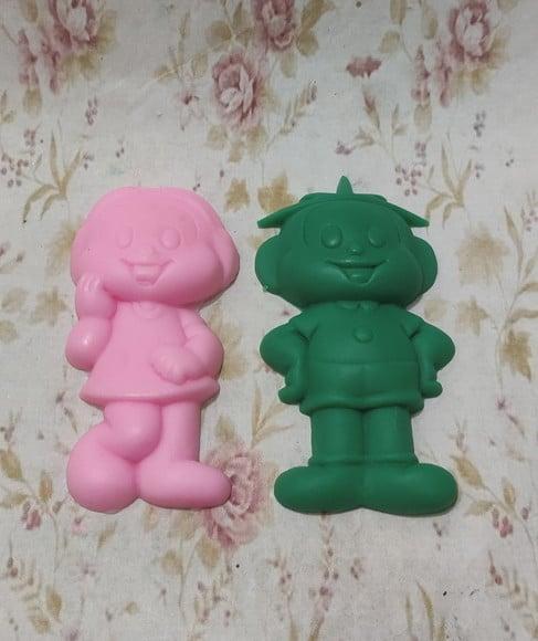 Sabonete menina ou Cebolinha (10 cm)