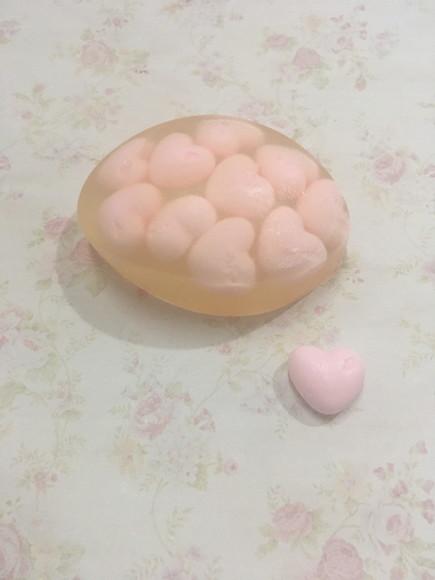 Sabonete oval Barra com corações ou coroas