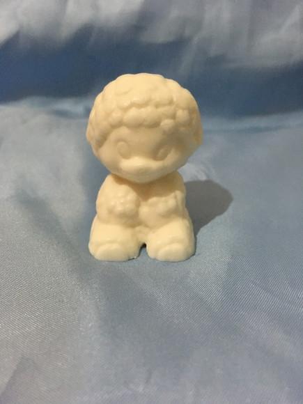 sabonete ovelha 3d no tule com tag