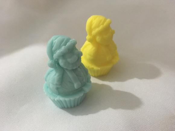 Sabonete Papai Noel no Cupcake