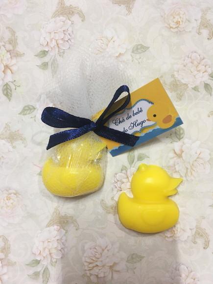 Sabonete Pato Patinho no Tule com Tag /
