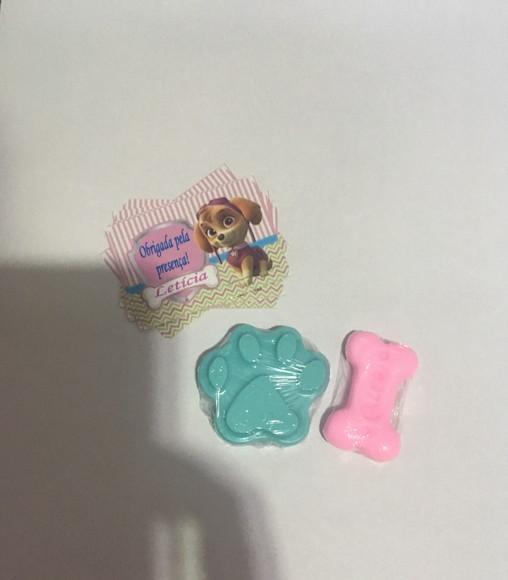 Sabonete Patrulha Canina no Celofane (osso + Pata) Tag /