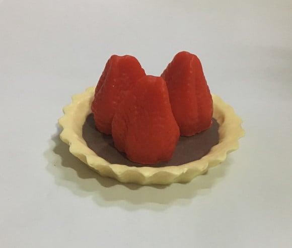 Sabonete torta de morango com chocolate