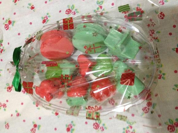 Saboneteira com 12 sabonetes Tema Natal