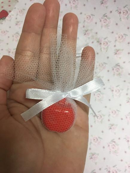 Sabonetes Mini Maçãs no Tule