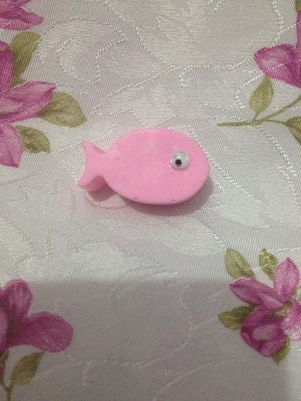 Sabonetes Mini Peixe com 1 Olho Móvel no Tule com Tag