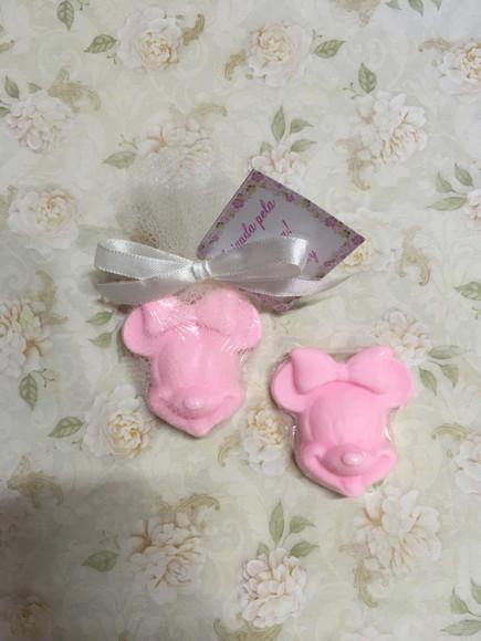 Sabonetes Minnie no Tule com Tag