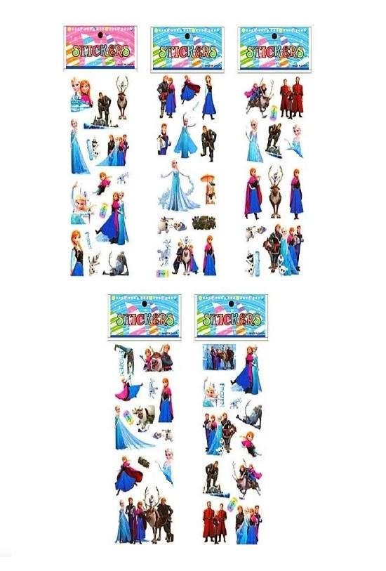 02 Cartelas de Adesivos Frozen 3d Bolha Alto Relevo ~