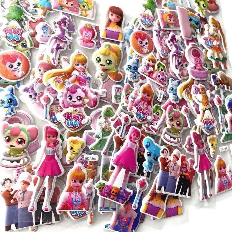 02 Cartelas de Adesivos Mangá Catch Teenieping 3d Bolha Alto Rel