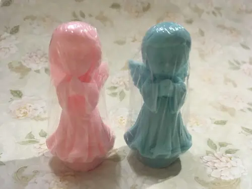 10 Sabonete Anjo 3d no Tule (menino ou Menina) + Tag /