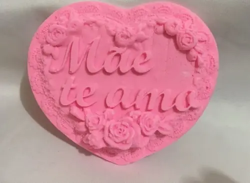 2 sabonete mãe te amo