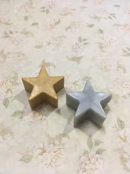25 Sabonete Estrela Perolado no Tule com Tag