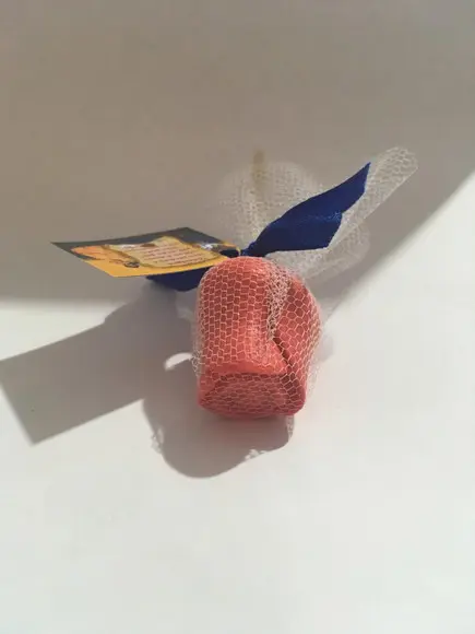 30 Sabonete a Bela e a Fera Rosa no Tule no Palito com Tag ~