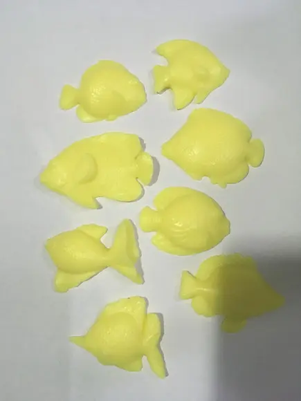 30 sabonete Peixe no tule + 30 tags (1,30 cada)