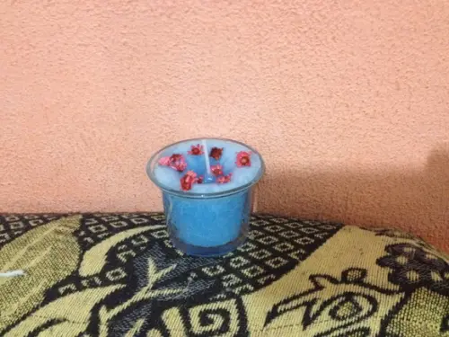40 Velas perfumada no castiçal (sem flores)