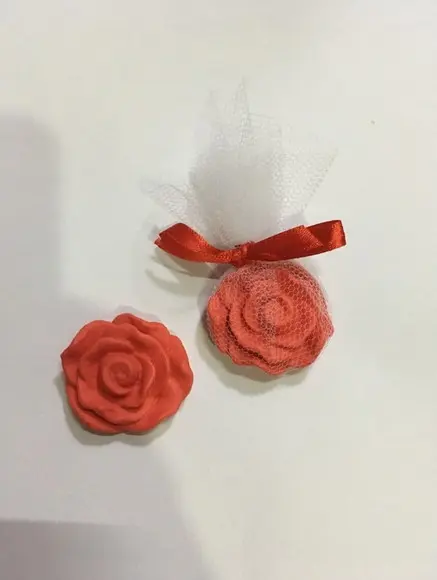 50 Sabonete Artesanal Flor 4cm ~