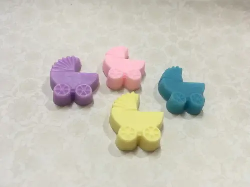 50 Sabonete Mini Carrinho de Bebê Nascimento Chá de Bebê /