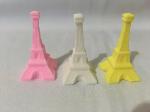 50 Sabonete Mini Torre Eiffel no Tule com Tag