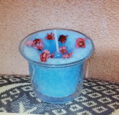 50 velas no castiçal (sem as flores)
