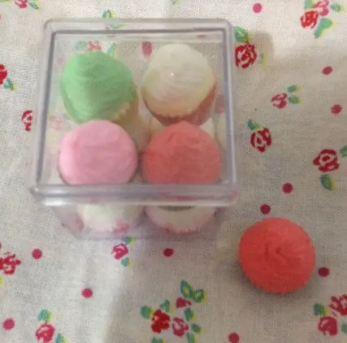 Caixa com 8 Sabonetes Mini Cupcakes