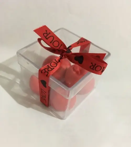 Caixa com Sabonetes mini maçã