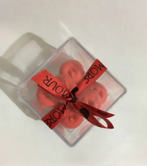 Caixa com Sabonetes mini maçã