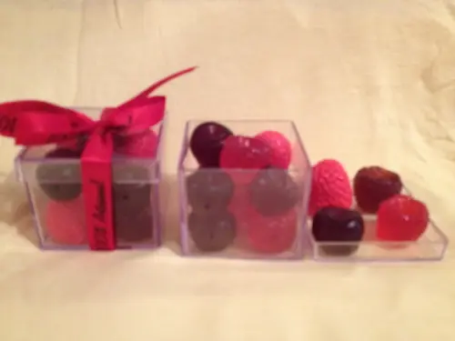 Caixa de Sabonetes Frutas Vermelhas