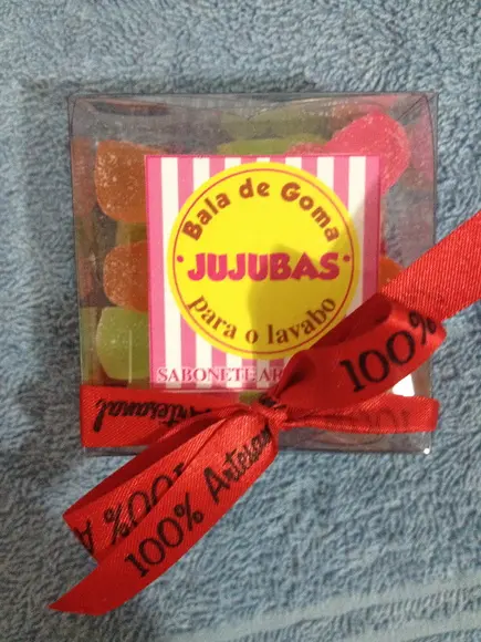 Caixa de Sabonetes Jujubas para Lavabo
