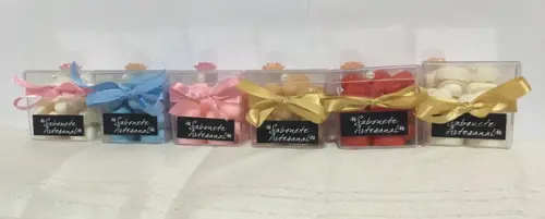 Caixa Decorada de sabonetes mini coração