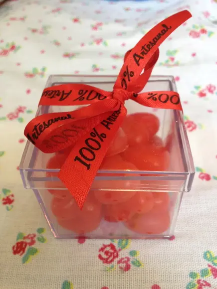 Caixas de Sabonetes com Mini Corações