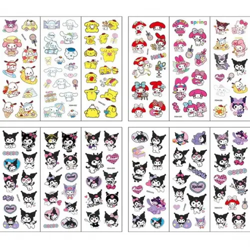 Kit 02 Cartelas de Adesivos Hello Kitty Bolha Alto Relevo ~