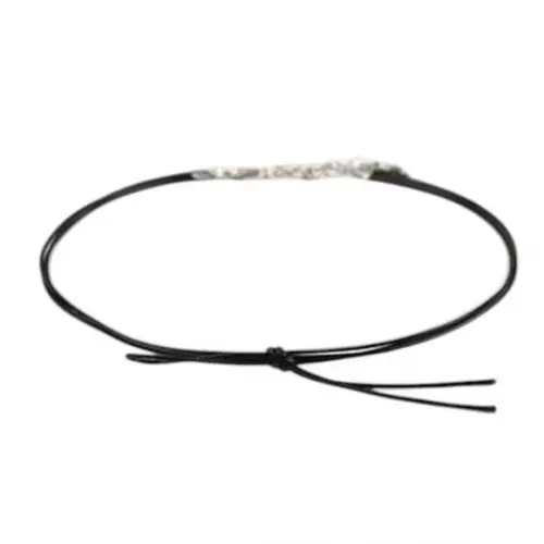 Kit 04 Gargantilha Chocker Colar Preto Bijoux ~