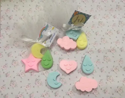 Kit Chuva de Amor Chuva de Bençãos no Tule com Tag