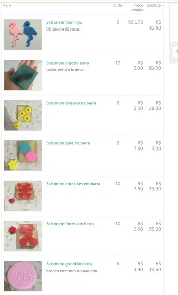 Kit de sabonetes artesanais