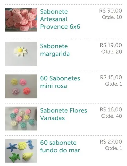 Kit de sabonetes artesanais