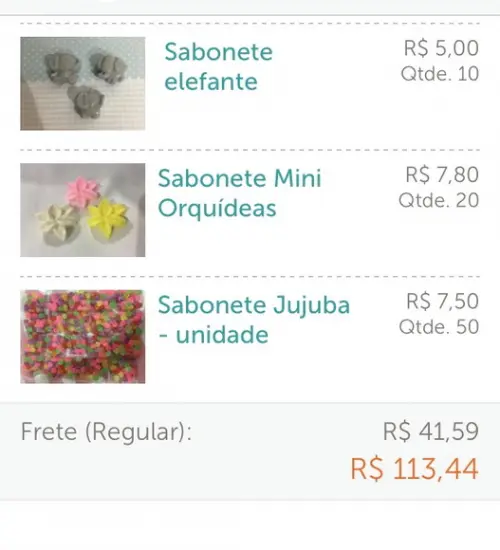 Kit de sabonetes artesanais
