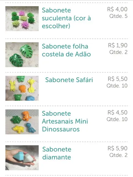 Kit de sabonetes artesanais