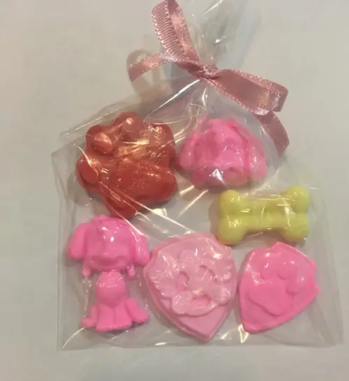 Kit de Sabonetes Artesanais Tema Patrulha Canina no Saquinho