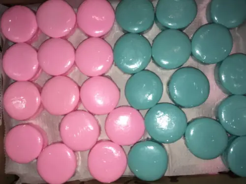 Kits Sabonete 4 Macarons no Tule com Tag