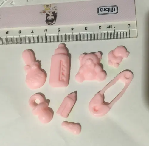 MIni sabonetes chá de bebê para latinha