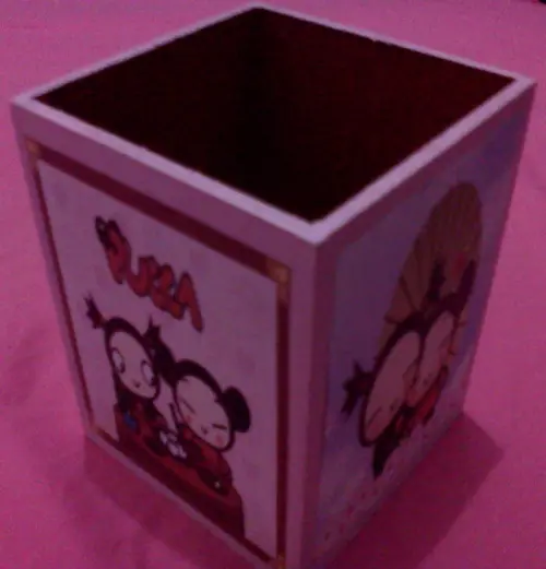 Porta-lápis Pucca em mdf