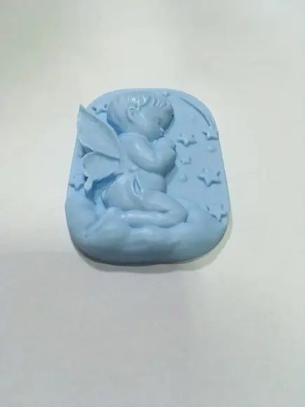 Sabonete Anjo Barra no Tule com Tag /