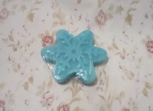 Sabonete Artesanal Flocos de Neve Frozen (7cm) /