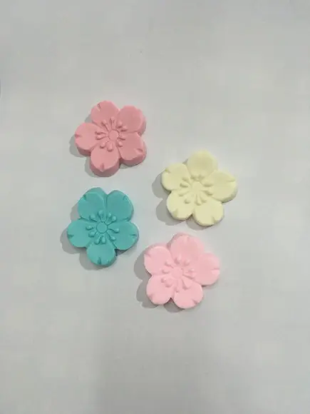 Sabonete Artesanal Flor de Cerejeira Sakura (4,5 x 4,5) ~