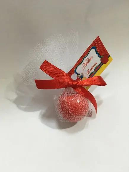 Sabonete Artesanal Maçã no Tule com Tag ~