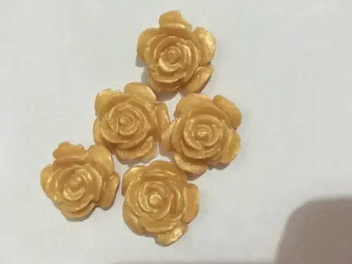 Sabonete Artesanal Mini Flor Mini Rosa Perolada ~