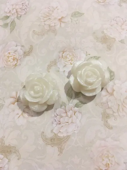 Sabonete Artesanal Mini Flor Mini Rosa Perolada ~