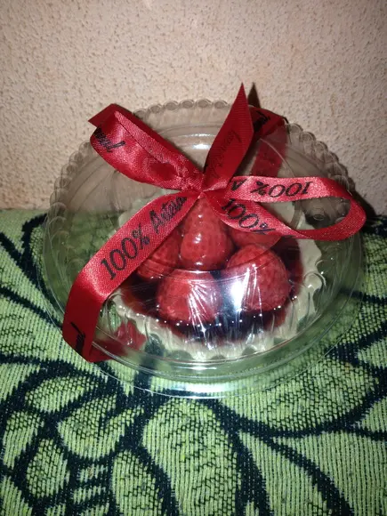 Sabonete Artesanal Torta de Morango (8 cm)