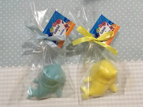 Sabonete Baby Shark no Saquinho Celofane com Tag