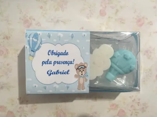 Sabonete Balão e Nuvem na Caixa /
